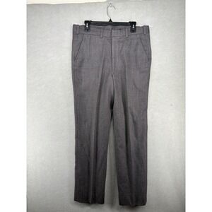 Perkins Tailor‎ Made Pants Custom Gray Stripes Sz 34x29